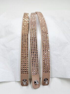 Touchstone Crystal Tri-Wrap Bracelet Blush